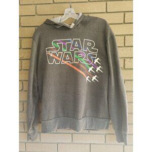 Grey Star Wars X-Wing Squadron Hoodie Size: Medium